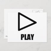 Symbol abspielen postkarte (Vorne/Hinten)