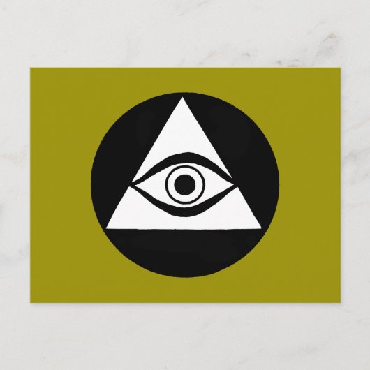 Symbol: Alle sehen Auge Postkarte (Vorderseite)
