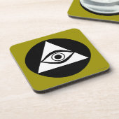 Symbol: Alles sehende Auge Getränkeuntersetzer (Linke Seite)
