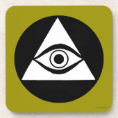 Symbol: Alles sehende Auge Getränkeuntersetzer (Vorderseite)