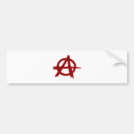 Symbol anarchie anarchy autoaufkleber (Vorne)