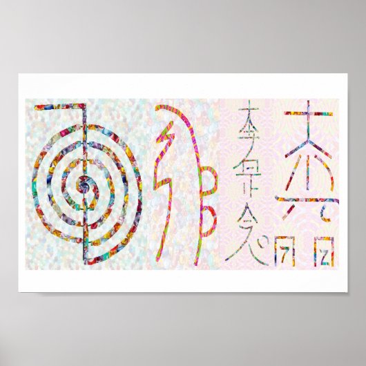 SYMBOL ART 2014 - Reiki Master Practice Poster (Vorne)