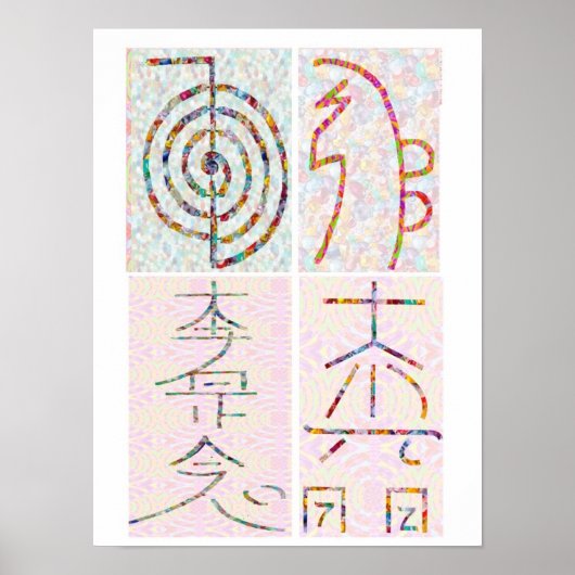 SYMBOL ART 2014 - Reiki Master Practice Poster (Vorne)