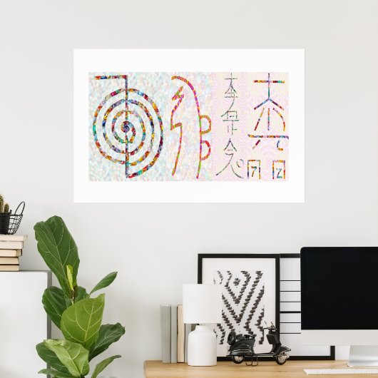 SYMBOL ART 2014 - Reiki Master Practice Poster (Heimbüro)