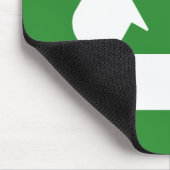 Symbol auf grün gerecycelt mousepad (Ecke)