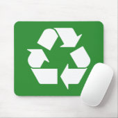 Symbol auf grün gerecycelt mousepad (Mit Mouse)