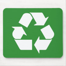 Symbol auf grün gerecycelt