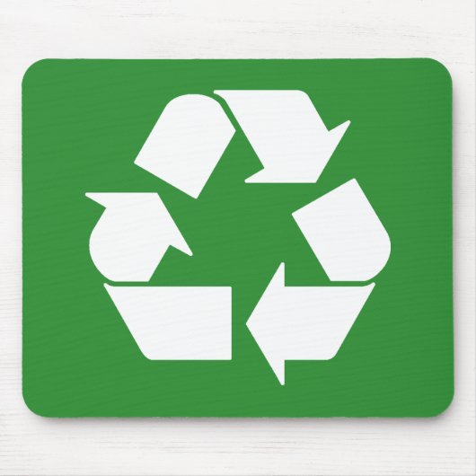 Symbol auf grün gerecycelt mousepad (Vorne)