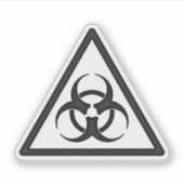 Symbol-Aufkleber für Biogefährdung Aufkleber (Vorderseite)
