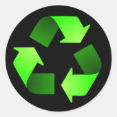 Symbol-Aufkleber gerecycelt Runder Aufkleber (Vorderseite)