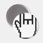 Symbol aus schwarzem Metall Magnet (Vorderseite/Rückseite)