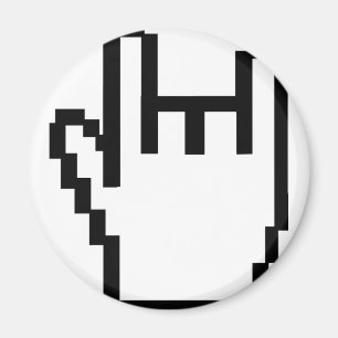 Symbol aus schwarzem Metall Magnet