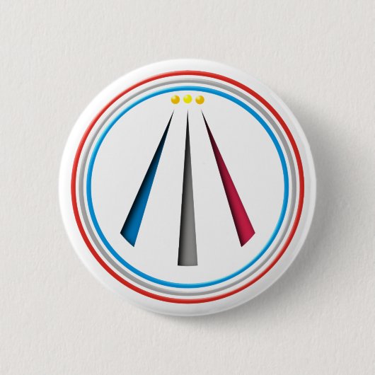 Symbol Awen Neo Druiden Barden Button (Vorderseite)