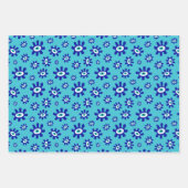 Symbol Blau und Weiß Geschenkpapier Set (Vorderseite 2)