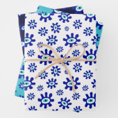 Symbol Blau und Weiß Geschenkpapier Set (Beispiel)