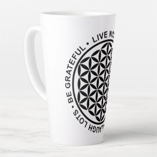 Symbol Blume des Lebens - Lebensregeln 1 Milchtasse