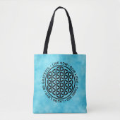 Symbol Blume des Lebens - Lebensregeln 1 Tasche (Vorderseite)