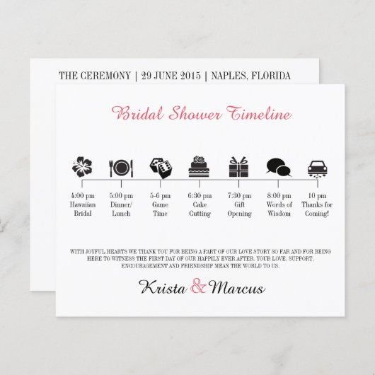 Symbol-Brautparty (Vorne/Hinten)