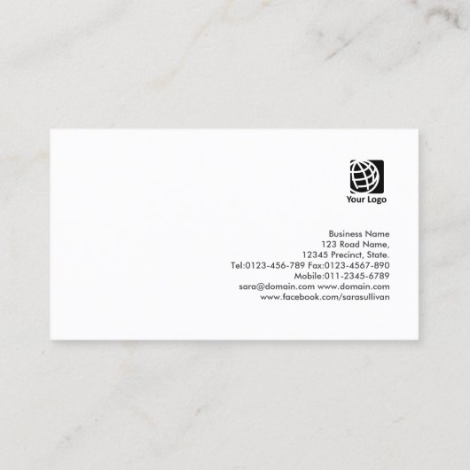 Symbol Business Card des Engineers für Netzwerkpun Visitenkarte (Rückseite)