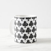 Symbol-Club der Karte Schwarz Form Linschnitt Kaffeetasse (Vorderseite Links)