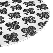 Symbol-Club der Karte Schwarz Form Linschnitt Schneidebrett (Ecke)