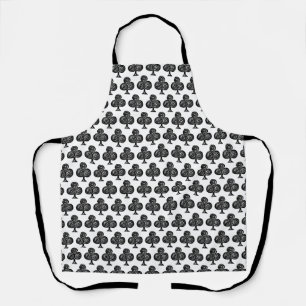 Symbol-Club der Karte Schwarz Form Linschnitt Schürze