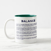 Symbol der Balancen-Tasse Zweifarbige Tasse (Links)