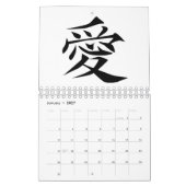 Symbol der chinesischen Liebe Kalender (Jan 2027)