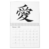 Symbol der chinesischen Liebe Kalender (Feb 2027)