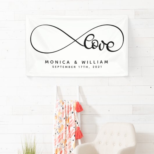 Symbol der ewigen Liebe | Name und Datum hinzufüge Banner (Insitu)