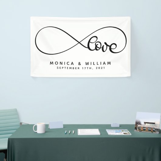 Symbol der ewigen Liebe | Name und Datum hinzufüge Banner (Messeveranstaltung)