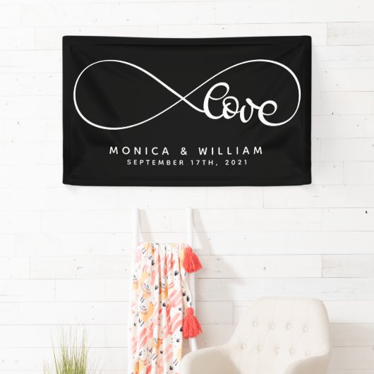 Symbol der ewigen Liebe | Name und Datum hinzufüge Banner (Insitu)
