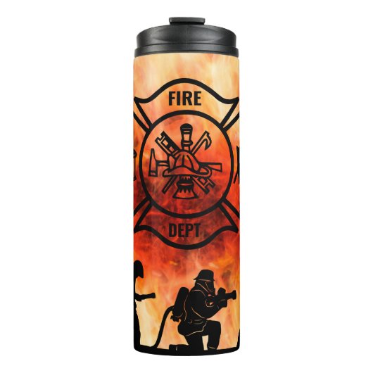 Symbol der Feuerabteilung Thermosbecher (Vorderseite)