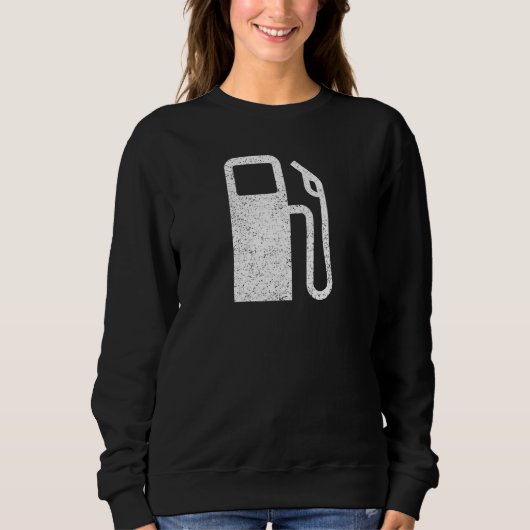 Symbol der Gaspumpe Niedrig-Kraftstoff-Symbol Dash Sweatshirt (Vorderseite)