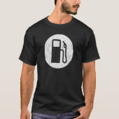 Symbol der Gaspumpe Niedrig-Kraftstoff-Symbol-Dash T-Shirt (Vorderseite)