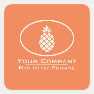 Symbol der Gastfreundschaft Quadratischer Aufkleber