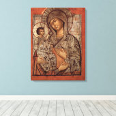 Symbol der gesegneten Jungfrau mit drei Händen Leinwanddruck (Insitu (Holzboden))