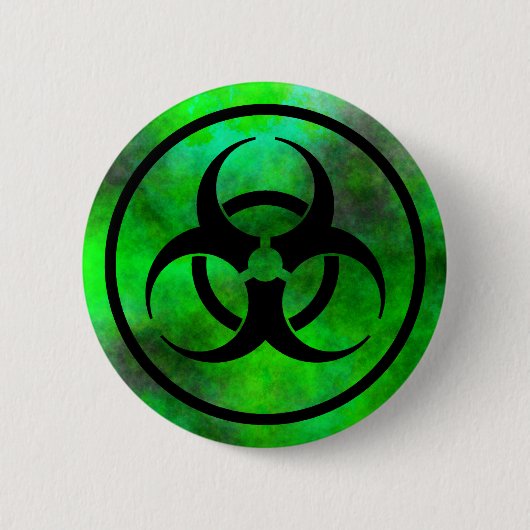 Symbol der grünen Nebel-Biogefährdung Button (Vorderseite)