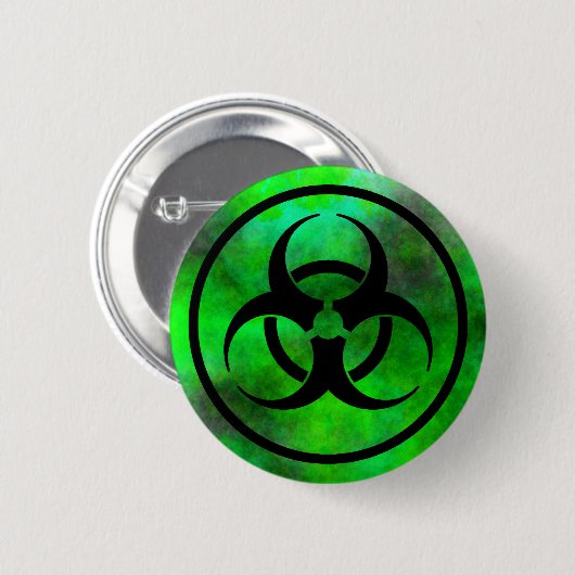 Symbol der grünen Nebel-Biogefährdung Button (Vorne & Hinten)