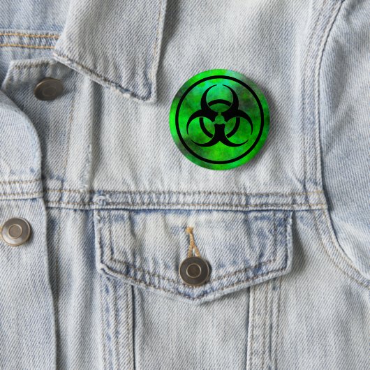 Symbol der grünen Nebel-Biogefährdung Button (Beispiel)