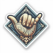 Symbol der Hand Aufkleber (Vorderseite)