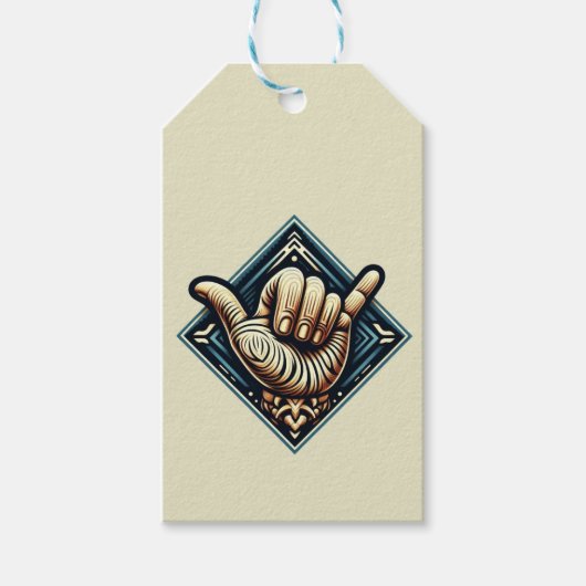 Symbol der Hand Geschenkanhänger (Vorderseite)