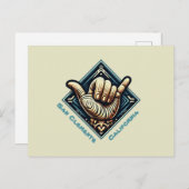 Symbol der Hand Postkarte (Vorne/Hinten)