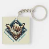 Symbol der Hand Schlüsselanhänger (Rückseite)