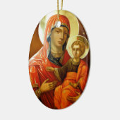 Symbol der Heiligen Maria mit dem Herrn Jesus Keramik Ornament (Links)
