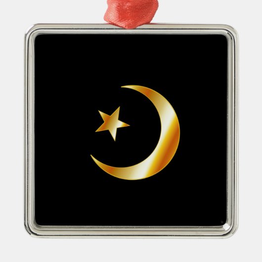 Symbol der Islamreligion Ornament Aus Metall (Vorne)