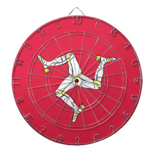 Symbol der Isle of Man Dartscheibe