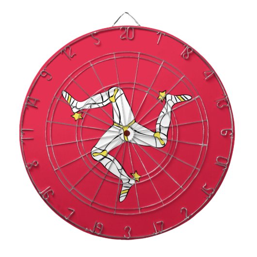Symbol der Isle of Man Dartscheibe (vorne)