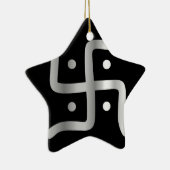 Symbol der Jainismusreligion Keramikornament (Rechts)