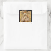 Symbol der Jungfrau, Kloster Smolenskaja Quadratischer Aufkleber (Tasche)